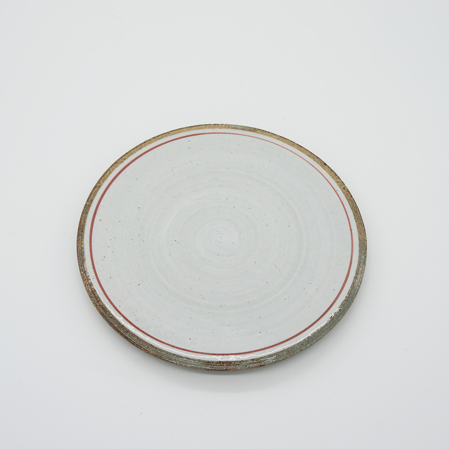 Bread and Rice - Line pottery plate (S)